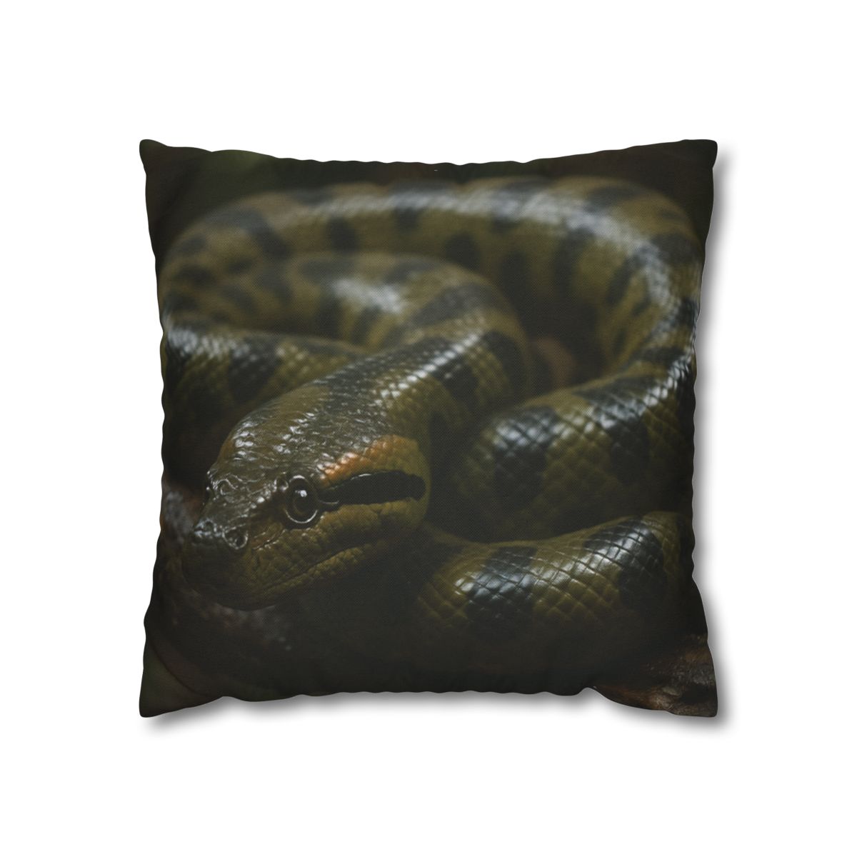Shadow Coil Green Anaconda comfortable bedding pillow covers