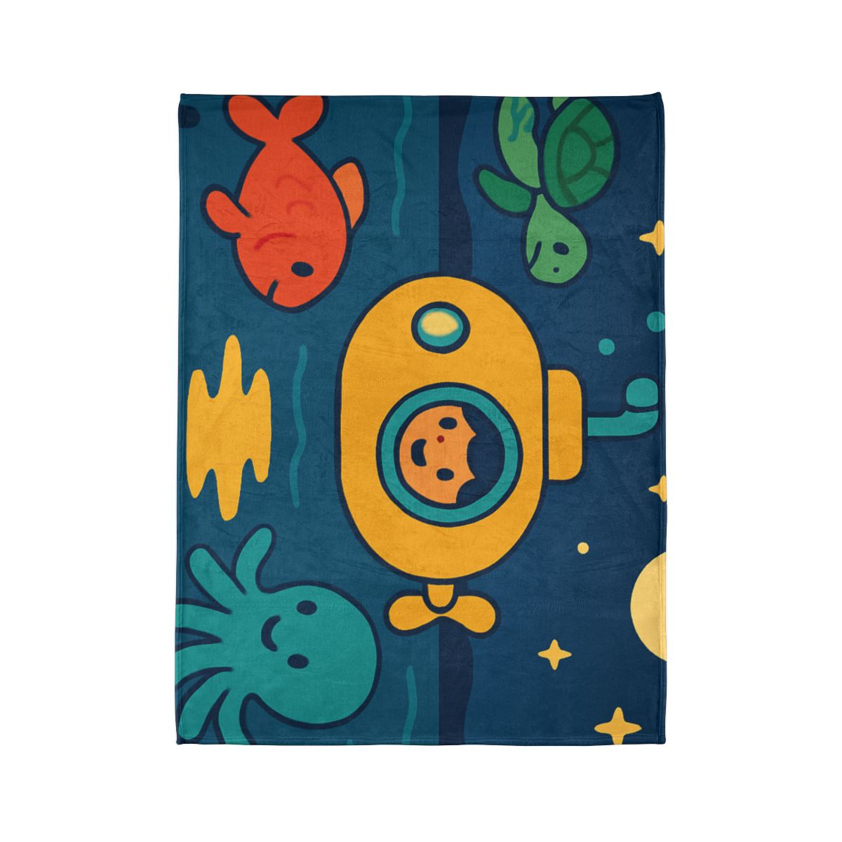 Starry Ocean Explorers trendy patterned blankets