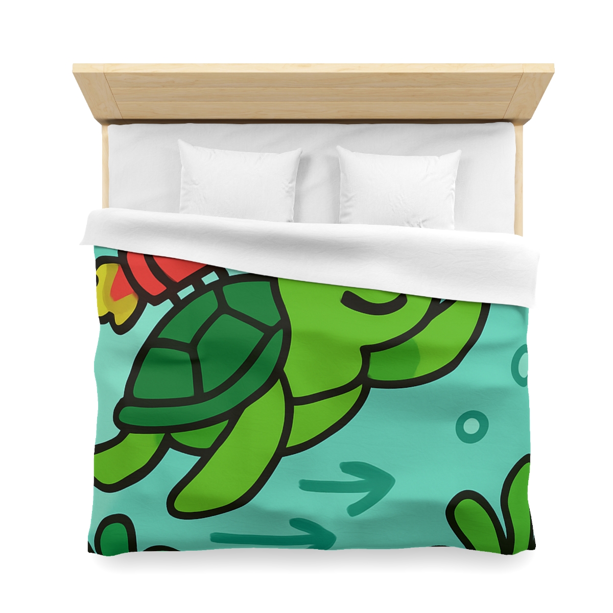 Underwater Rocket Turtle warm winter duvets