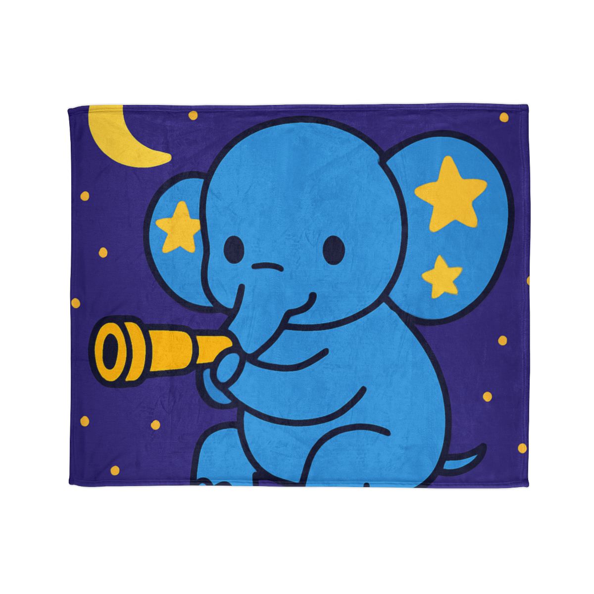 Starlight Safari Elephant personalized cozy blankets