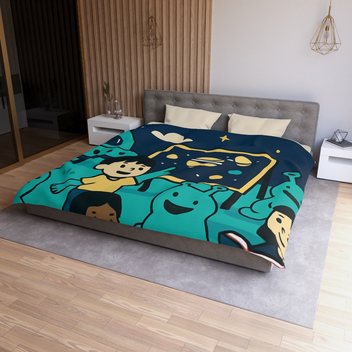 Starship Schoolyard soft comforter duvets