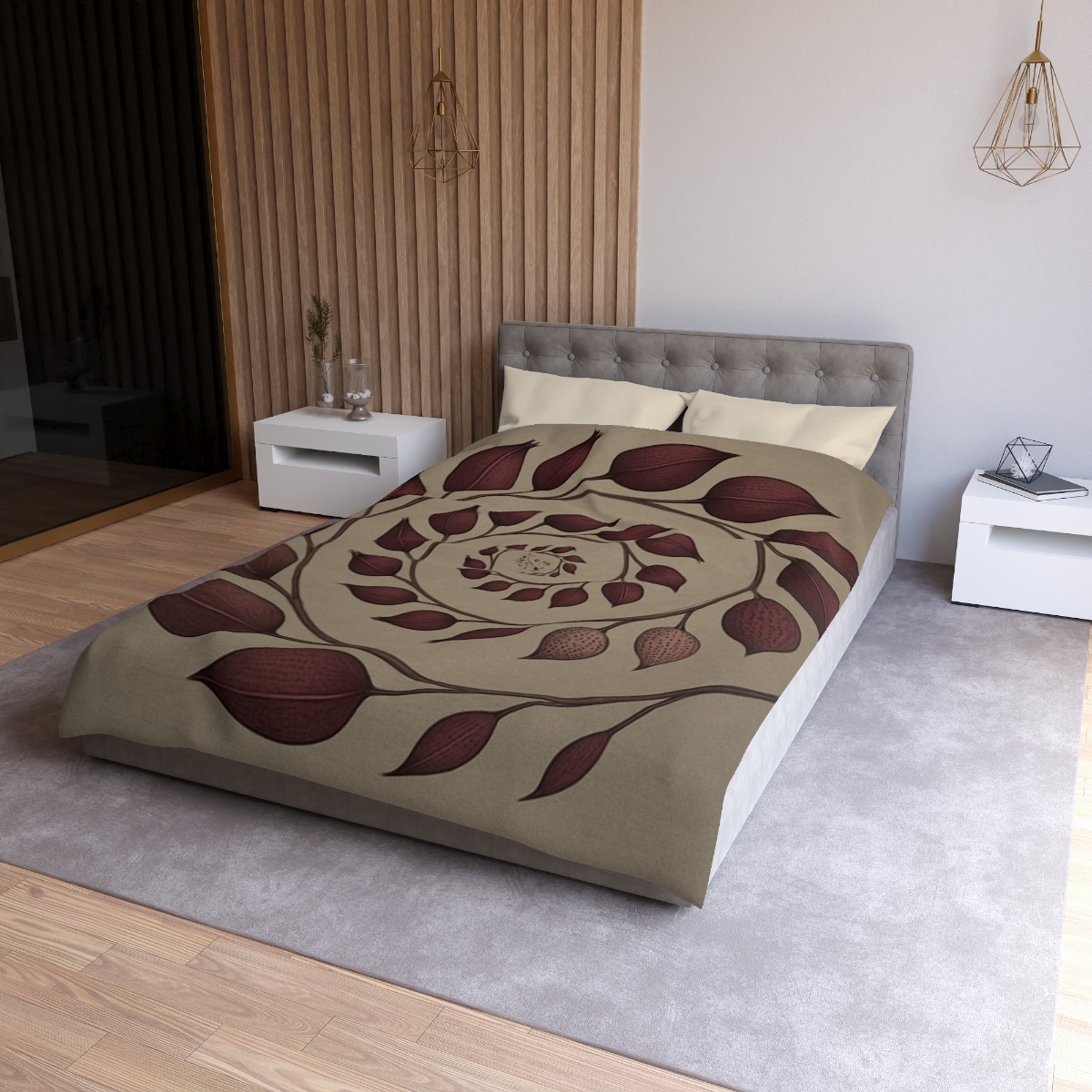 Spiral Seed Pod Array personalized bedding duvets