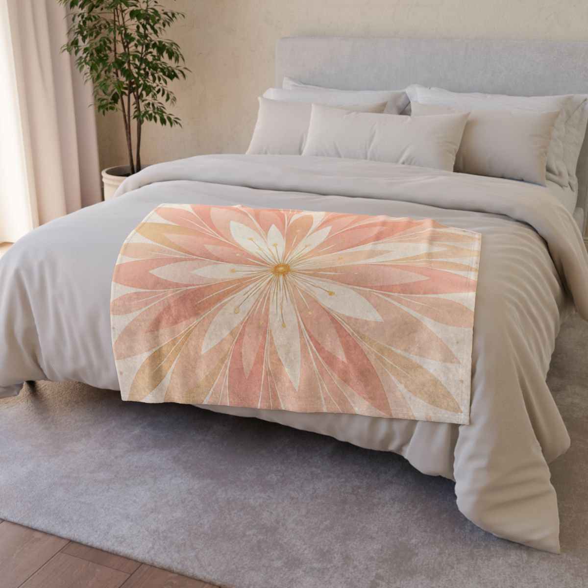 Petal Radius Starburst warm winter blankets