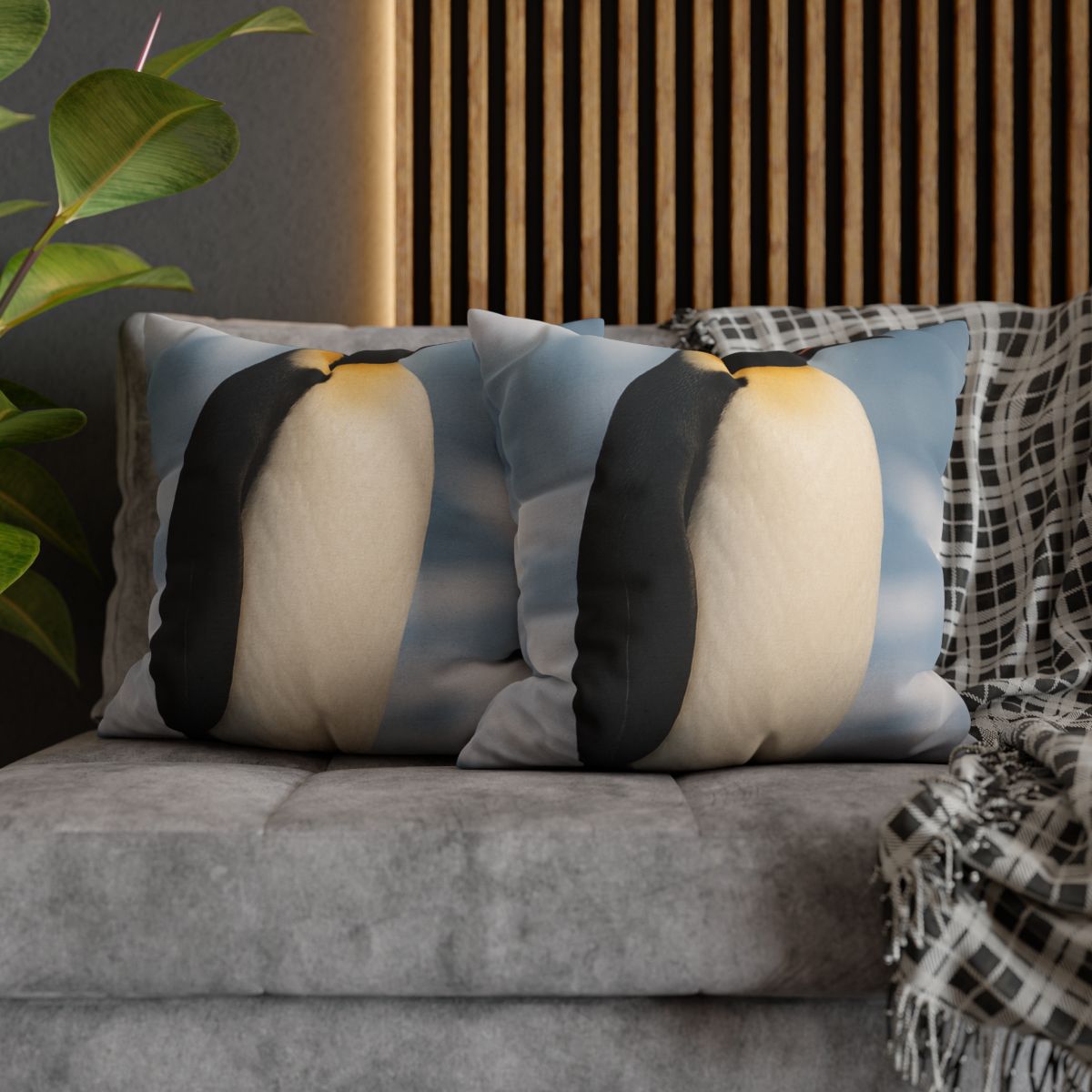 Aurora Drifter Emperor Penguin comfortable bedding pillow covers