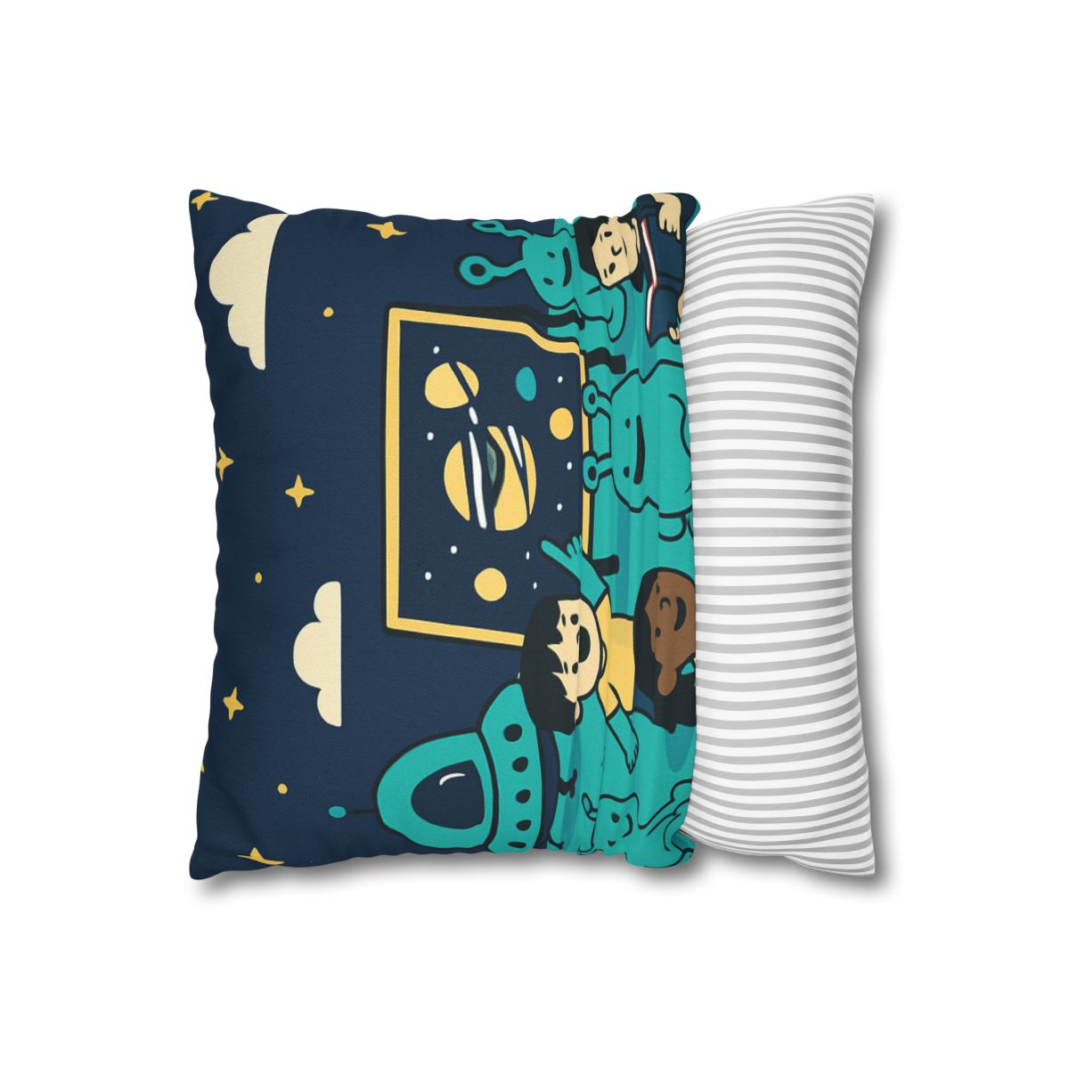 Starship Schoolyard personalized pillow covers