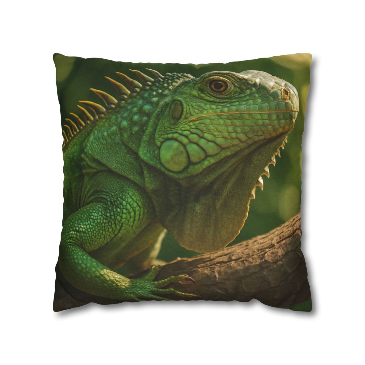 Sun Dappled Green Iguana custom pillow cases