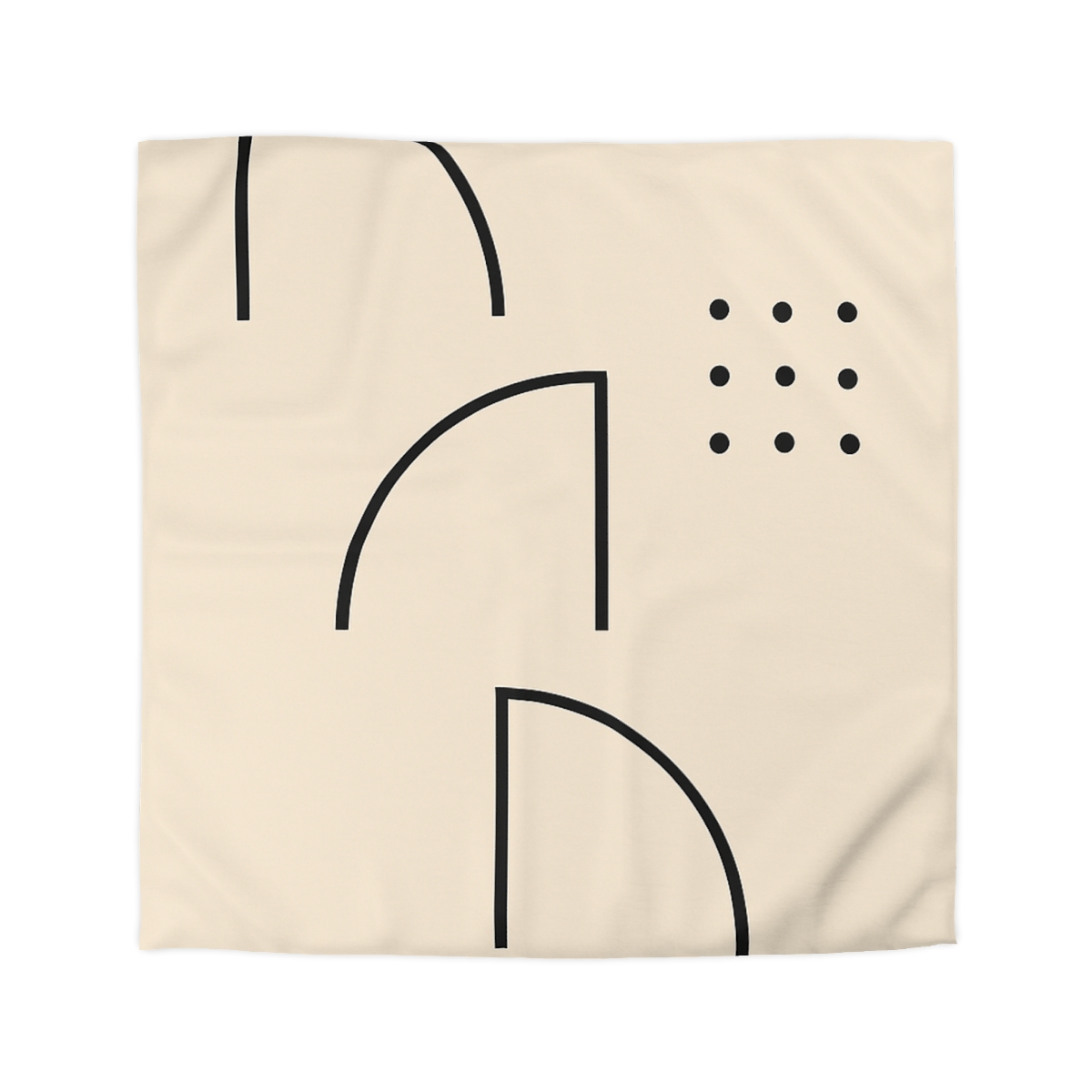 Triad Arc Window Grid designer printed duvets