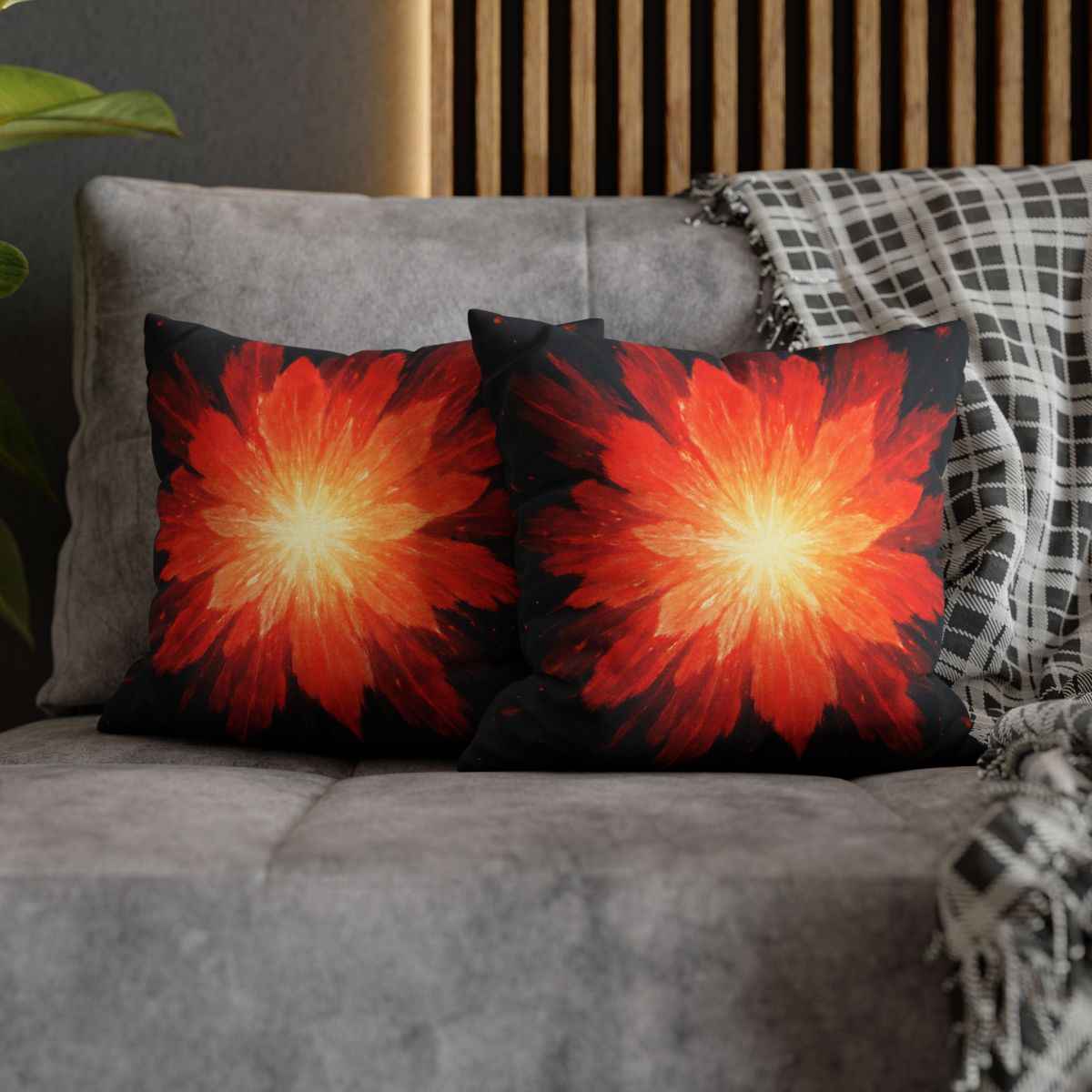 Starburst Ember Bloom unique gift pillow cases