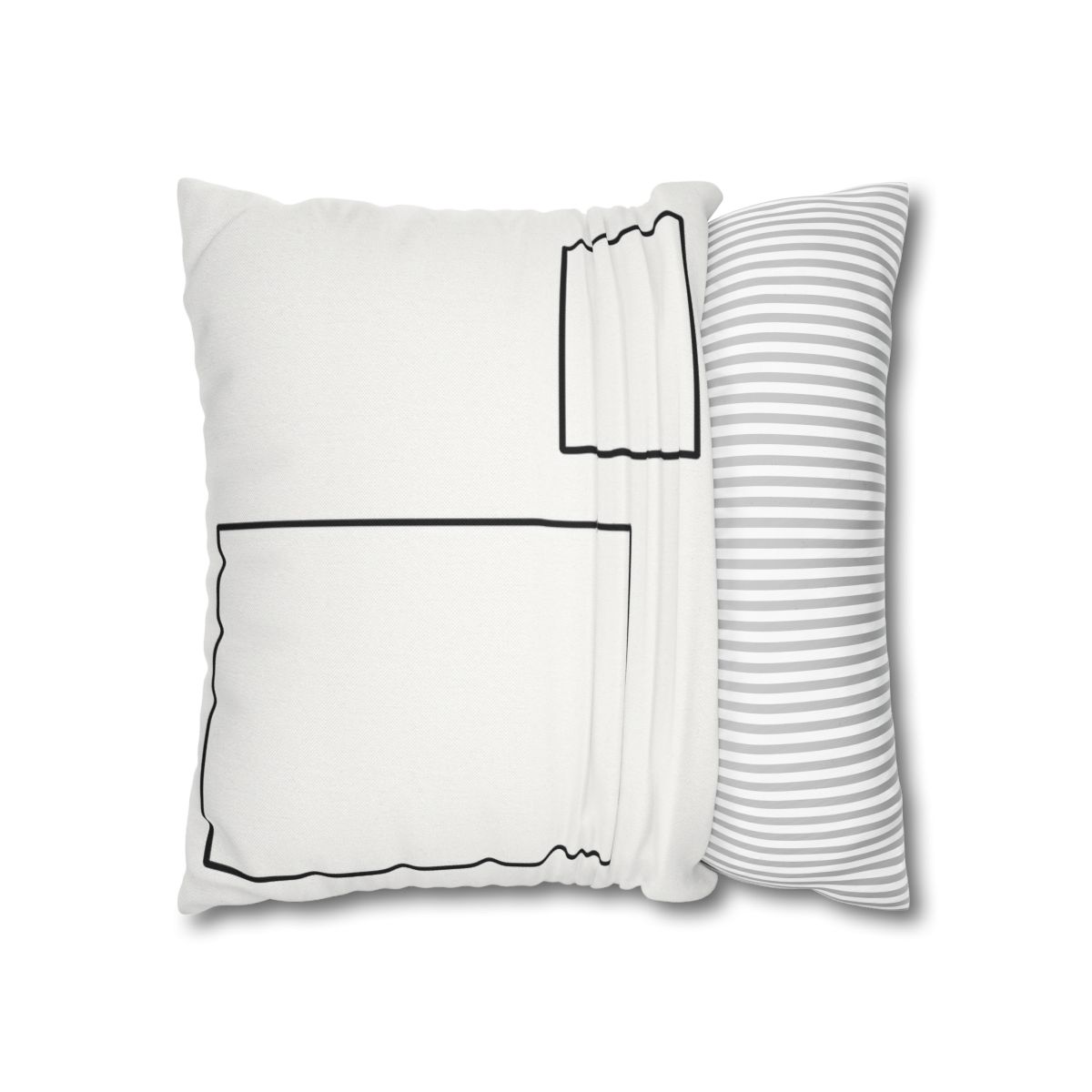 Offset Rectangle Pair With Anchor Line personalized pillow covers