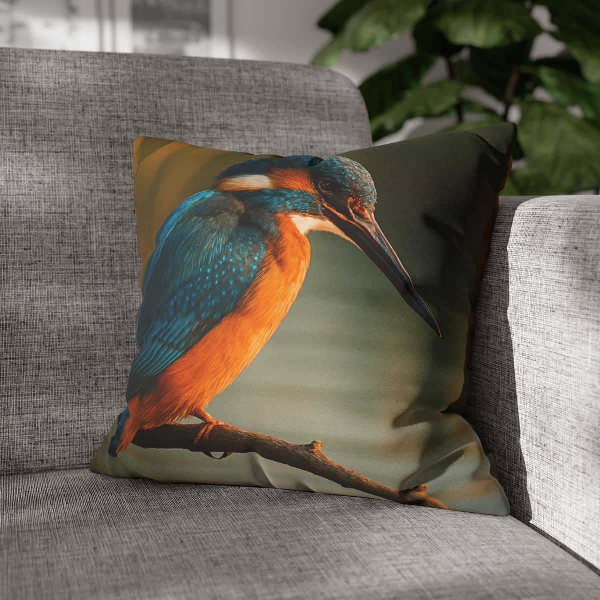 Aurora Splash Common Kingfisher comfortable bedding pillow covers