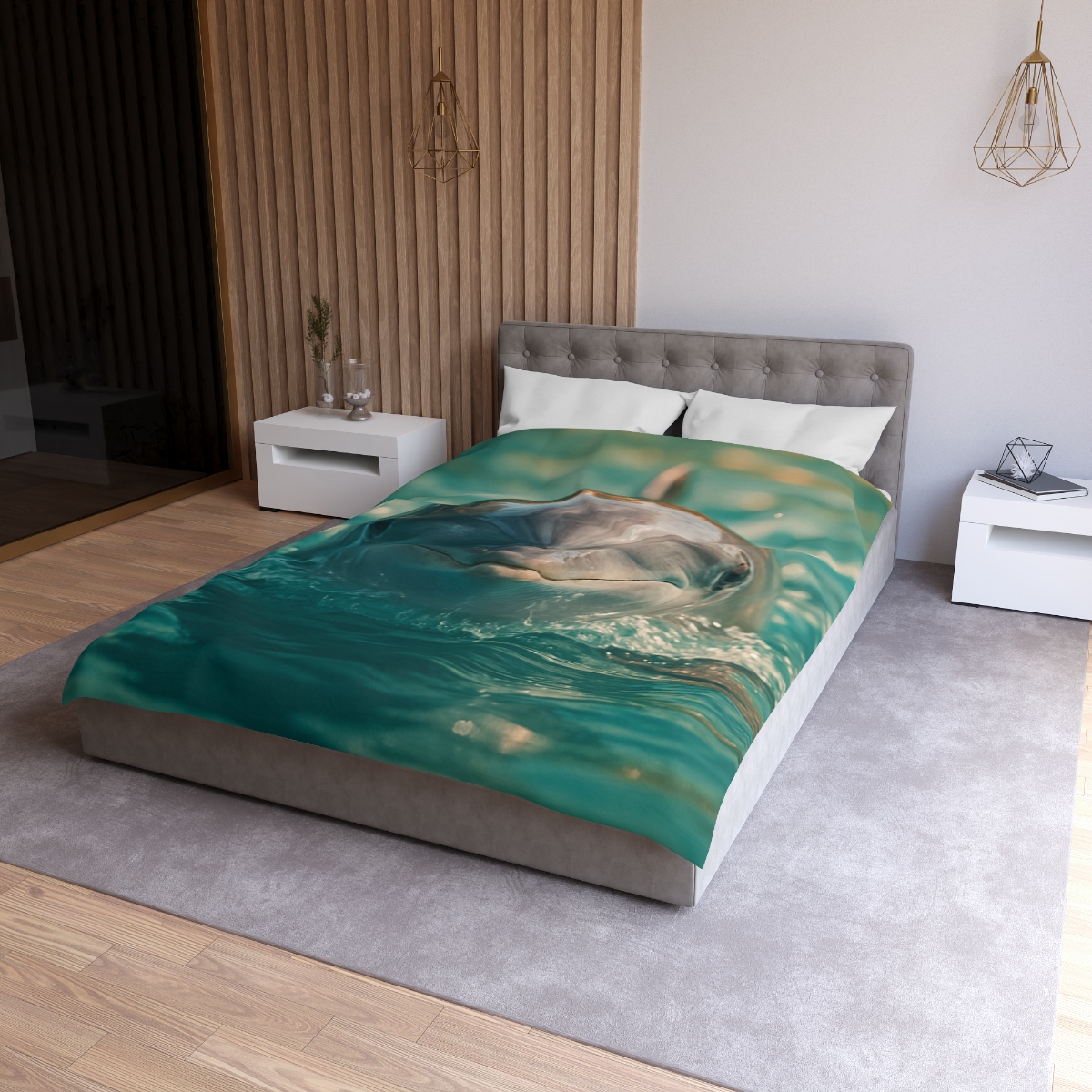 Coral Realm Dolphin soft comforter duvets