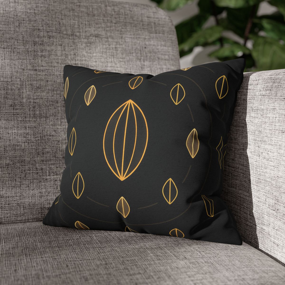 Orbiting Seed Ring Pattern comfortable bedding pillow covers