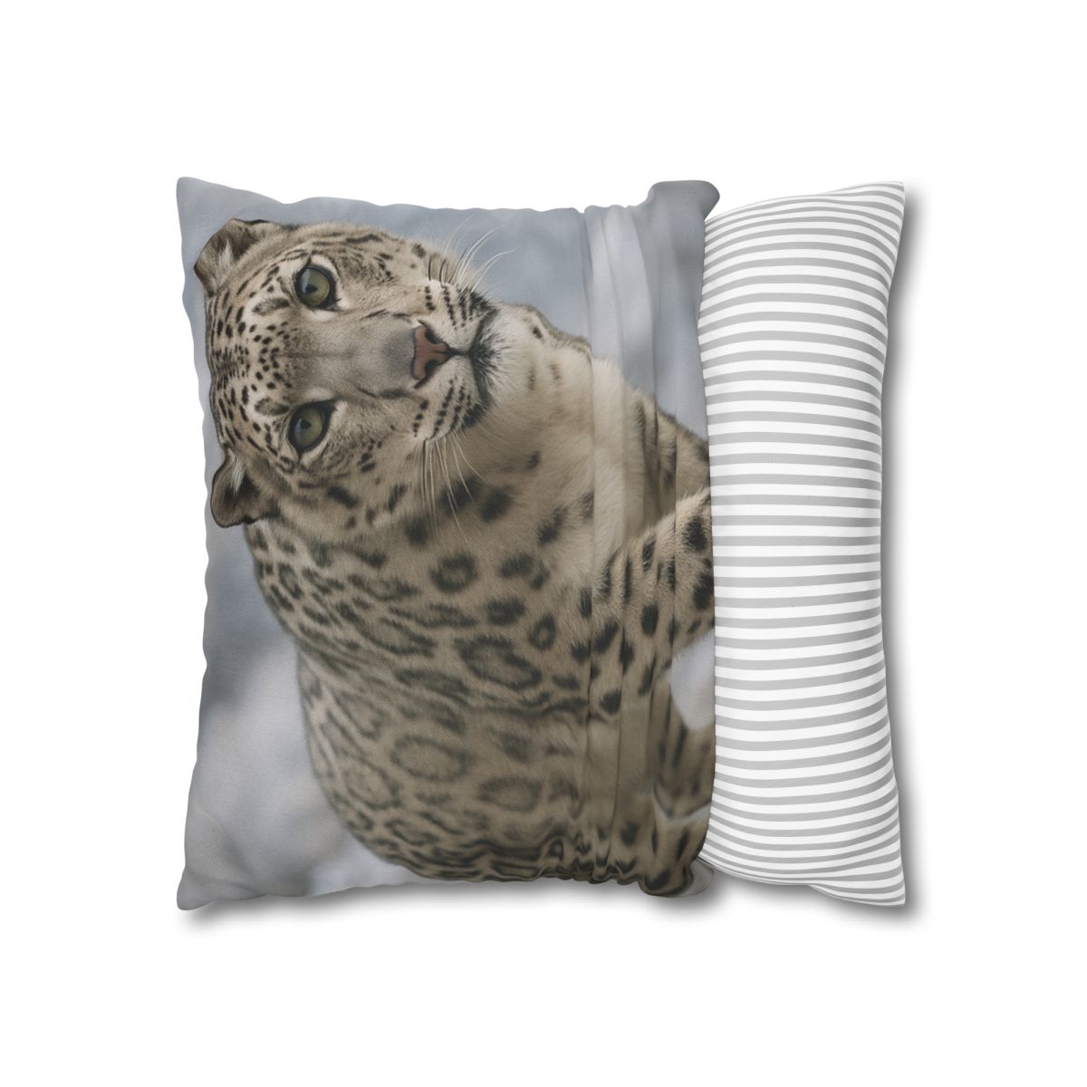 Snow Leopard Silent Ascent personalized pillow covers