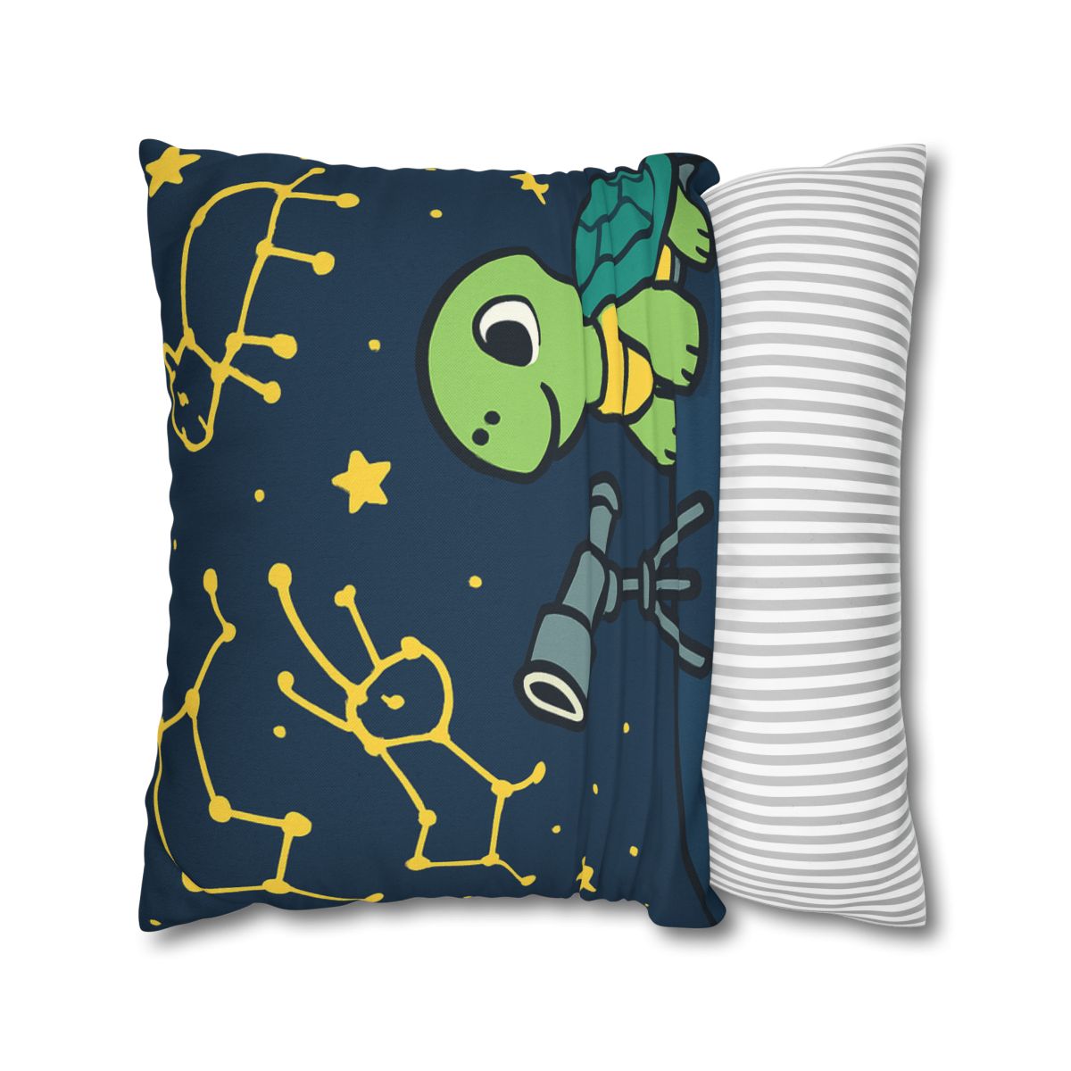 Stargazing Space Turtle trendy patterned pillow cases