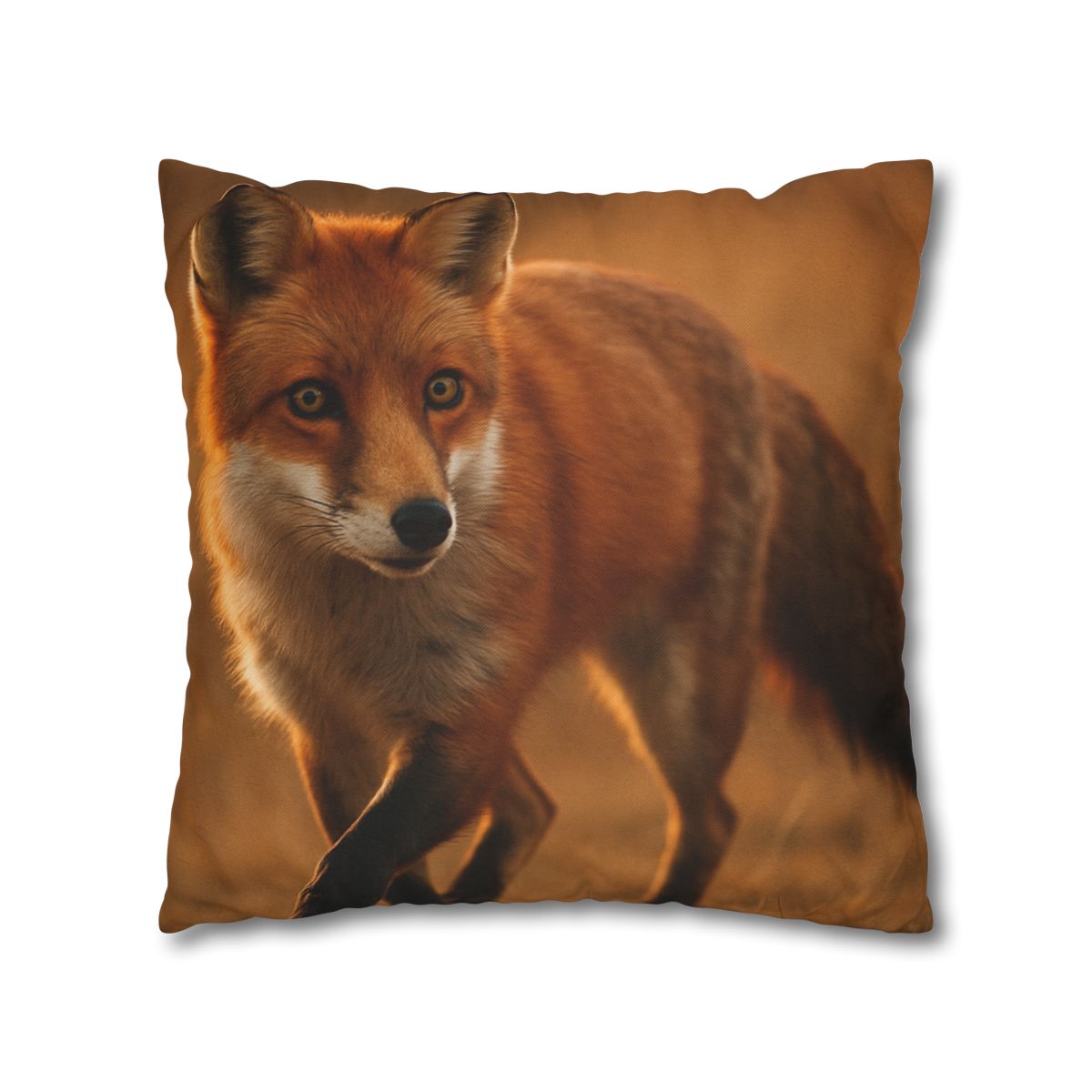 Crimson Whisper Red Fox trendy patterned pillow cases