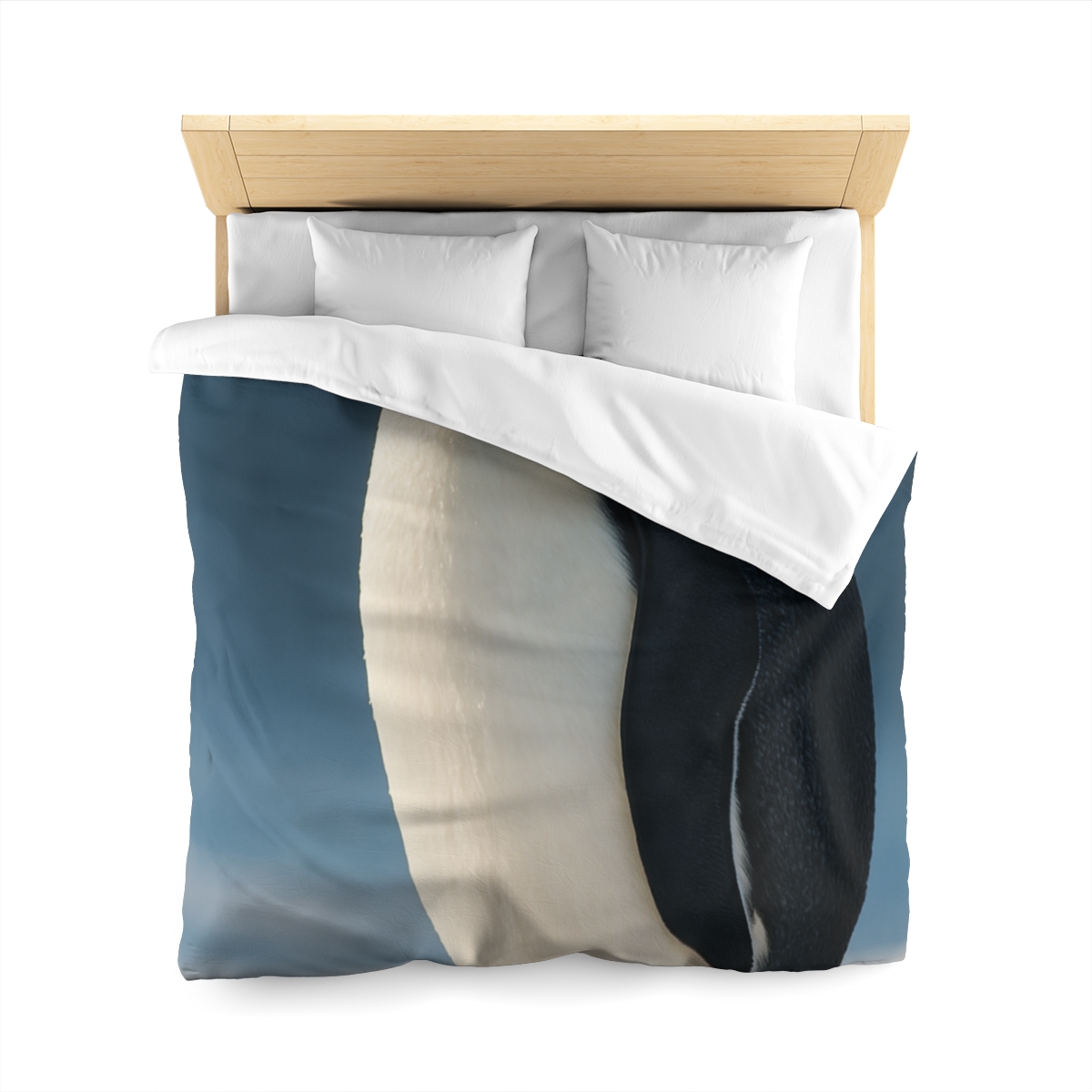 Aurora Drift Emperor Penguin custom duvets