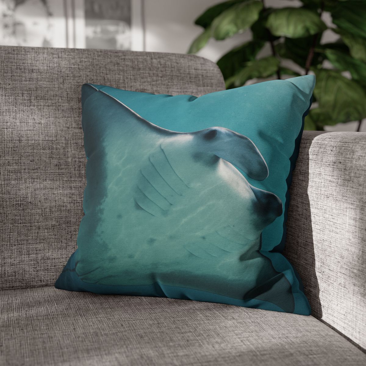 Silent Glide Manta Ray comfortable bedding pillow covers