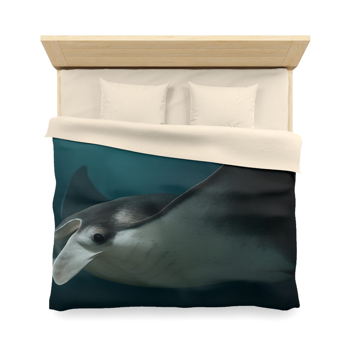 Starlit Glide Manta Ray stylish duvet covers