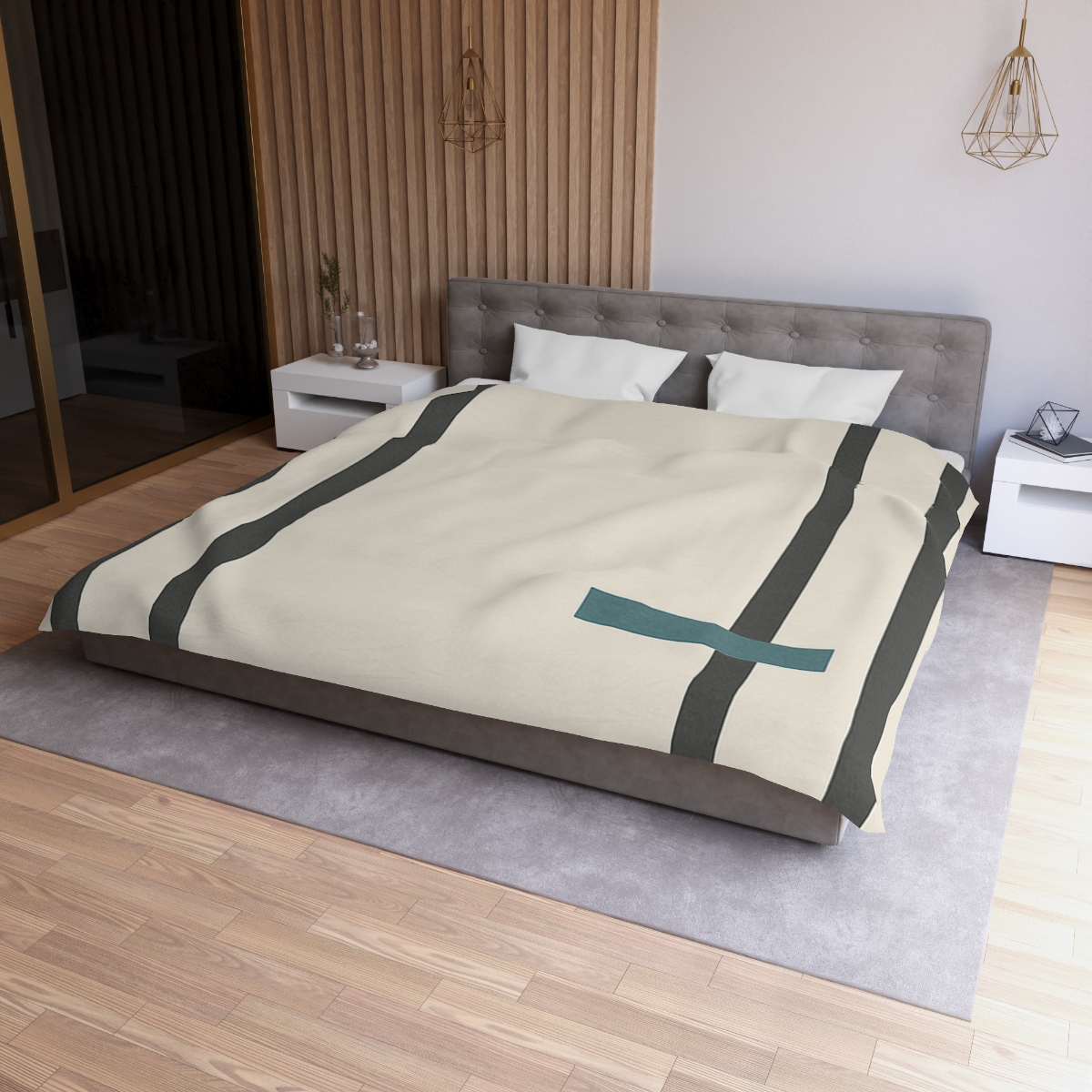 Layered Window Trio custom duvets