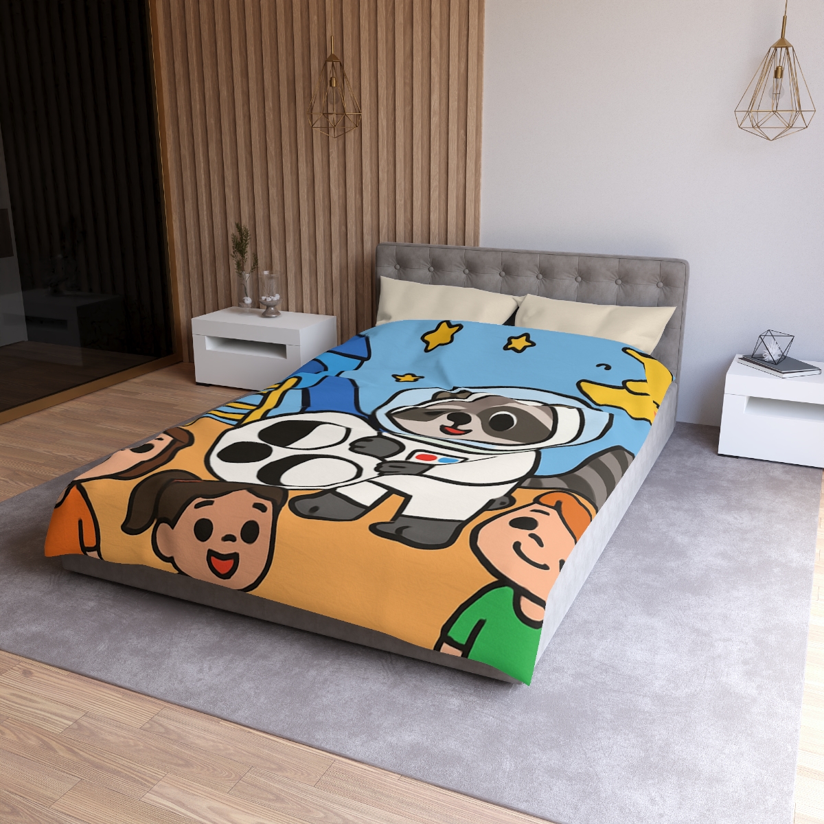 Moon Phase Playground Parade soft comforter duvets