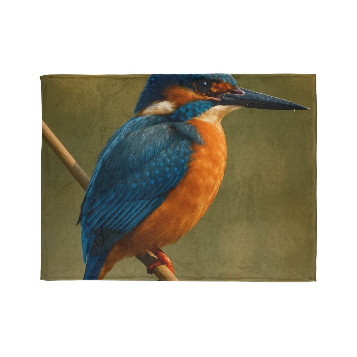 Dawn Drift Kingfisher designer printed blankets