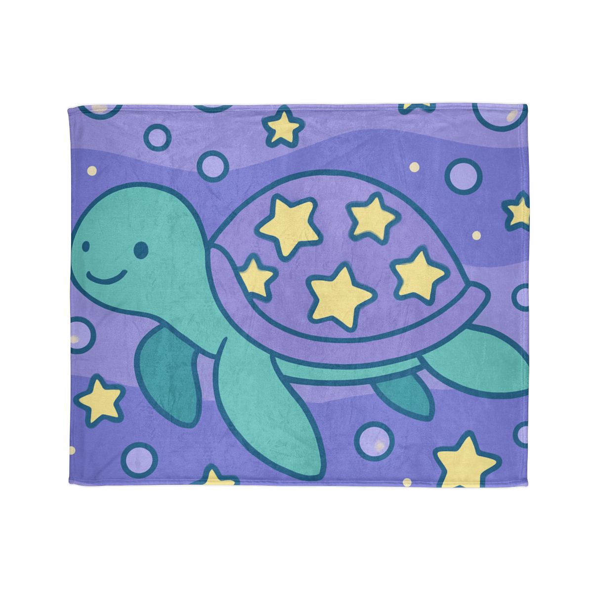 Nebula Ocean Turtle designer printed blankets