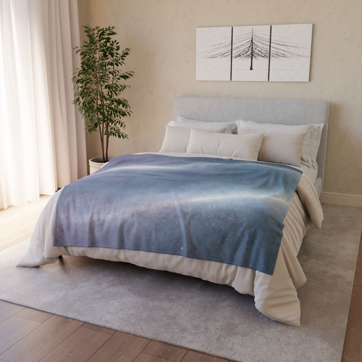 Luminous Dust Halo soft fleece blankets