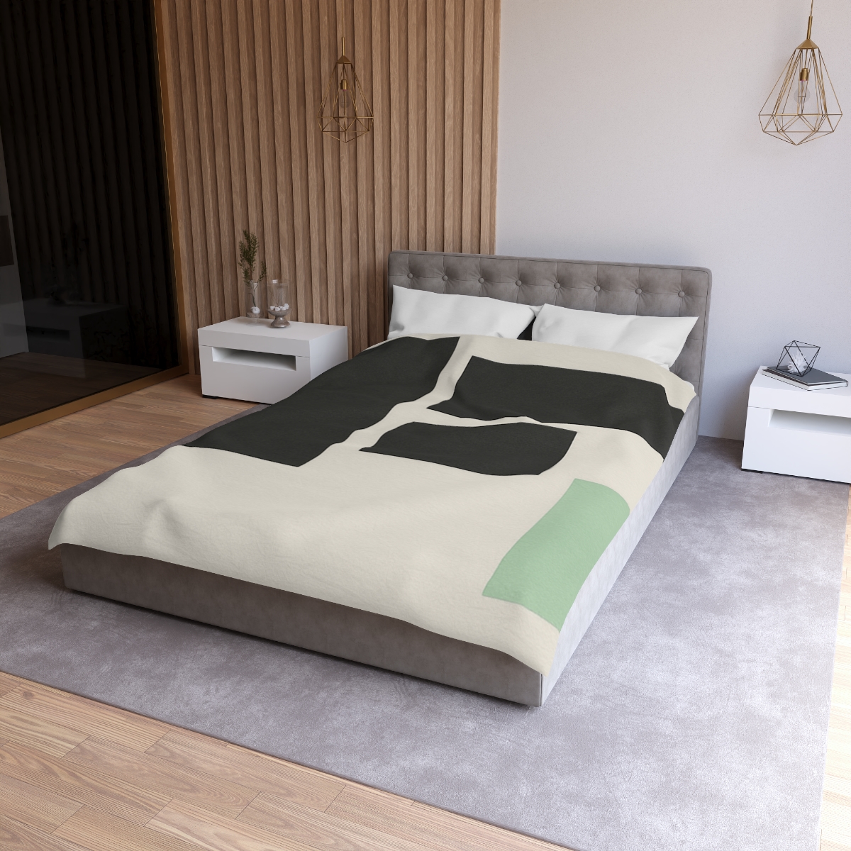 Offset Rectangle Quartet designer printed duvets