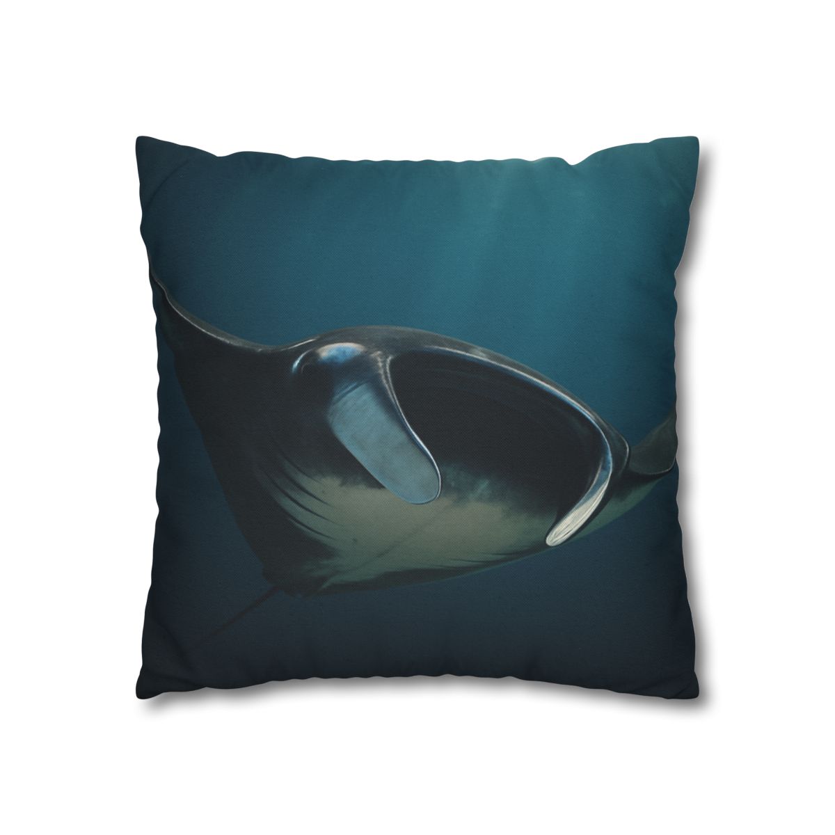 Starlit Glide Manta Ray soft cotton pillow cases