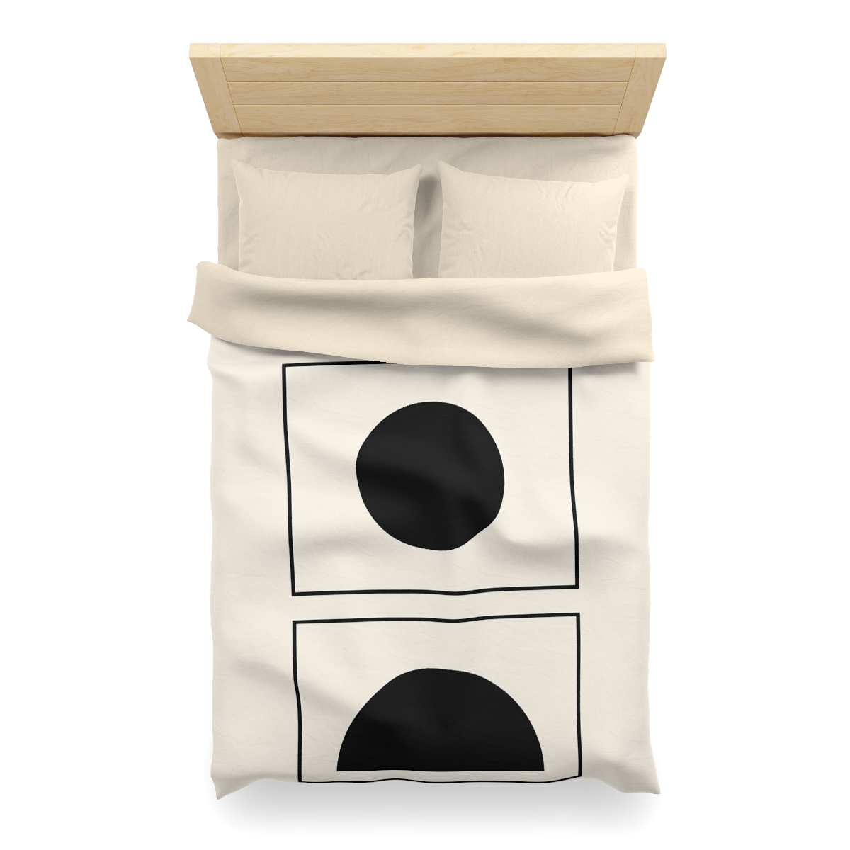 Eclipse Frame Triptych soft comforter duvets