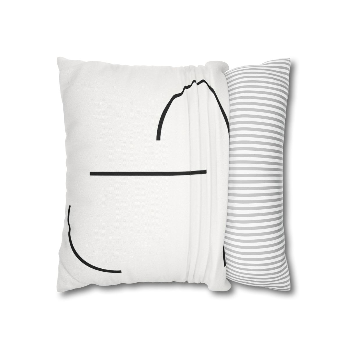 Twin Arc Horizon Offset stylish decorative pillowcases