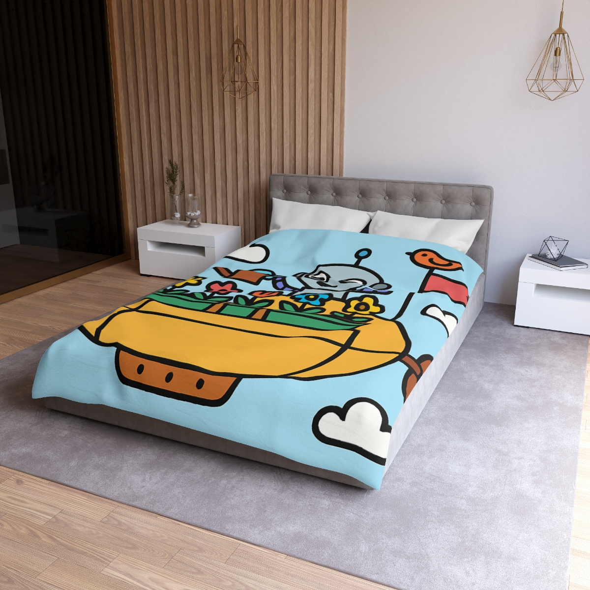 Sky Garden On A Friendly Airship trendy bedroom duvets