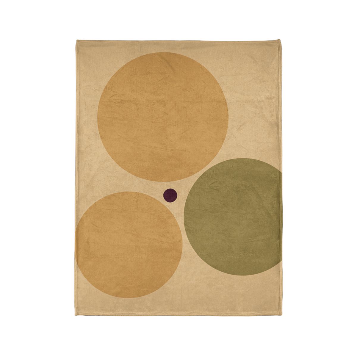 Clustered Three Circles With Quiet Gap decorative home blankets