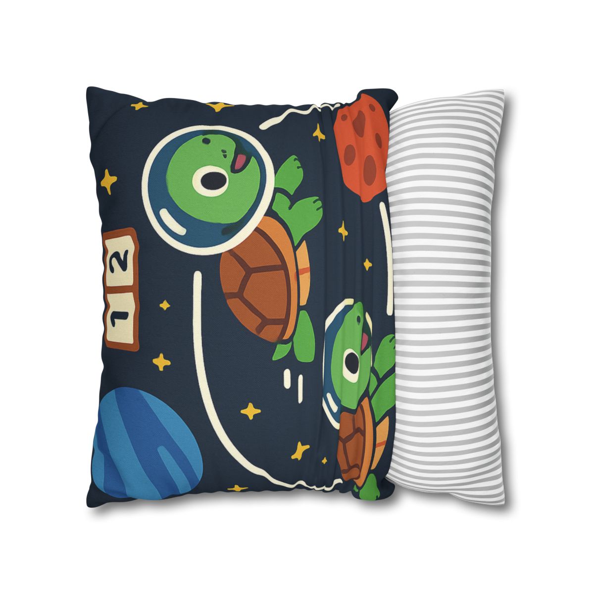 Time Dilation Turtle Race Across Star Track personalized pillow covers