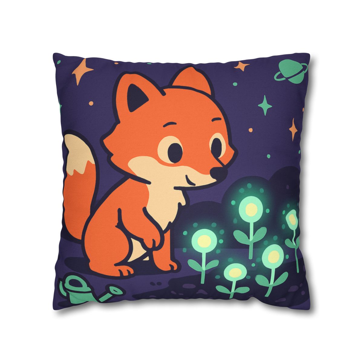 Galaxy Garden Fox personalized pillow covers