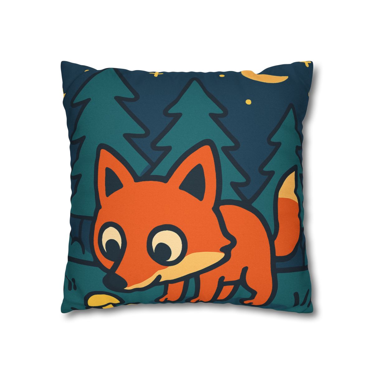 Starlight Forest Fox designer print pillow cases