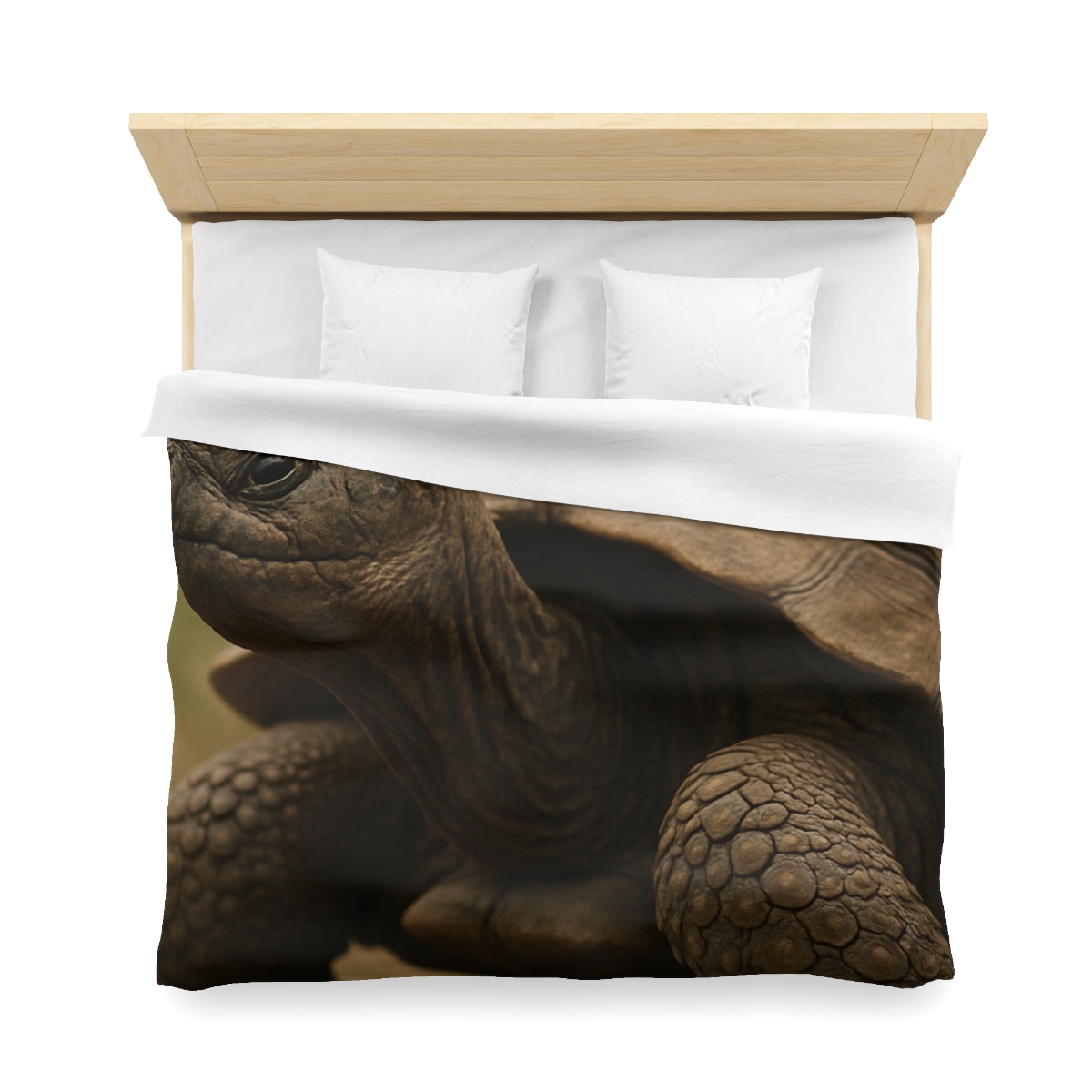 Giant Tortoise Timebound Gaze designer printed duvets
