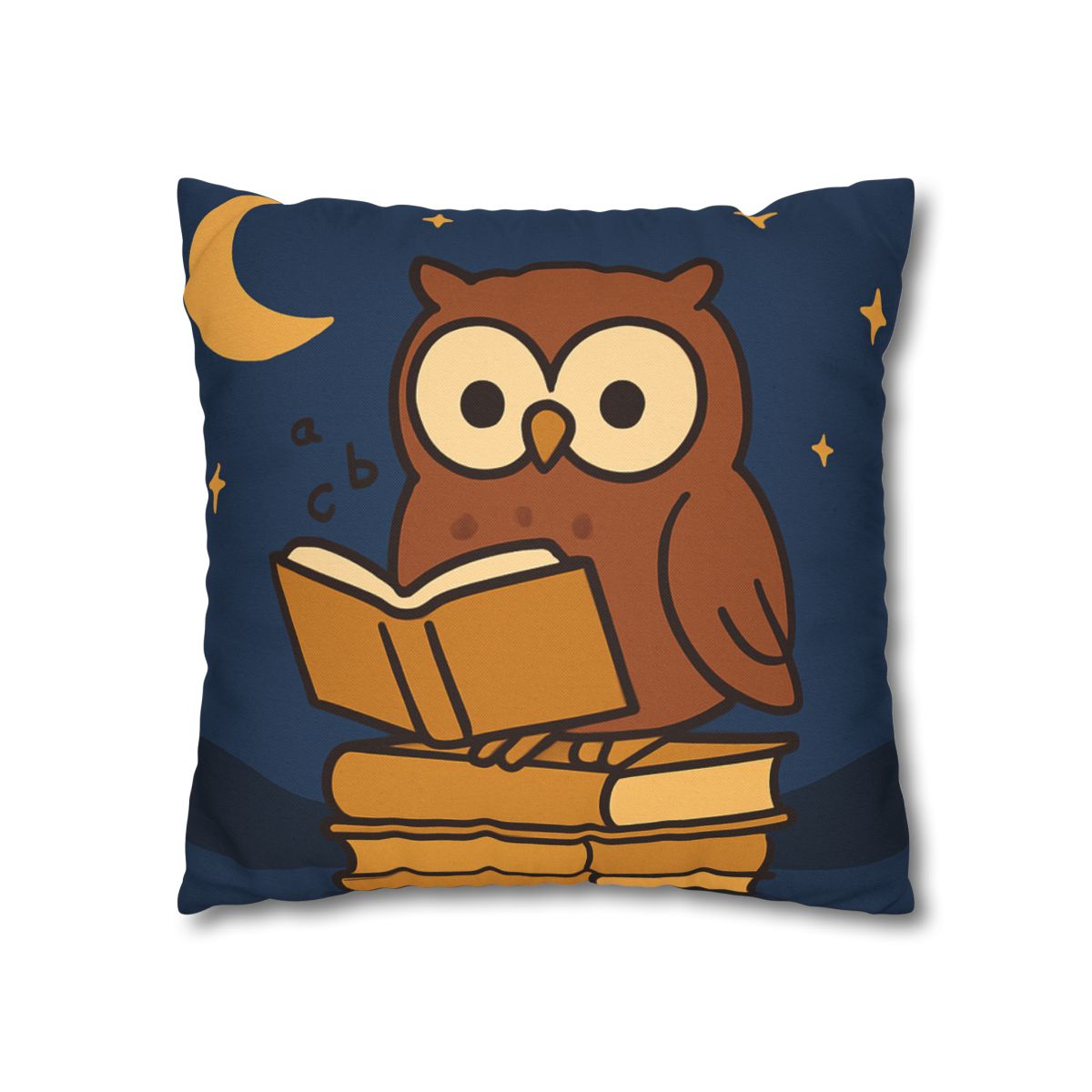 Moonlight Owl Library soft cotton pillow cases