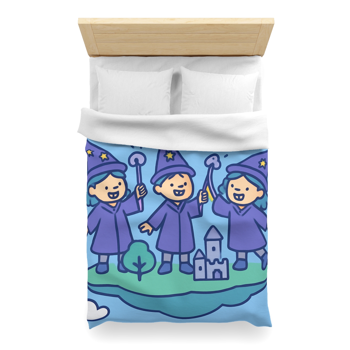 Math Wizards Floating Island soft comforter duvets