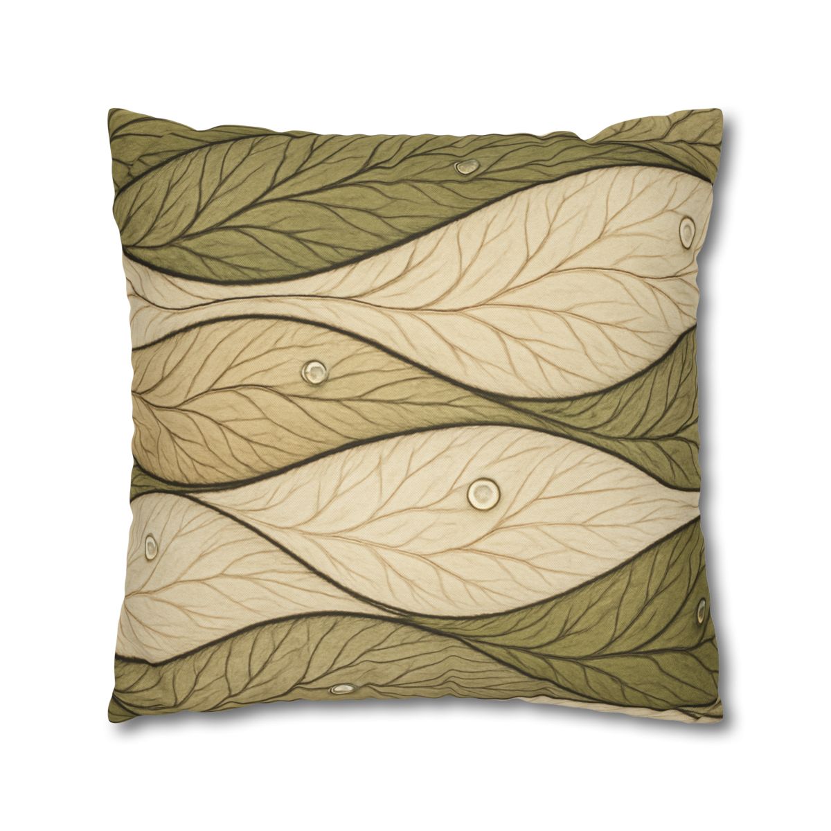 Leaf Vein Topography Waves unique gift pillow cases