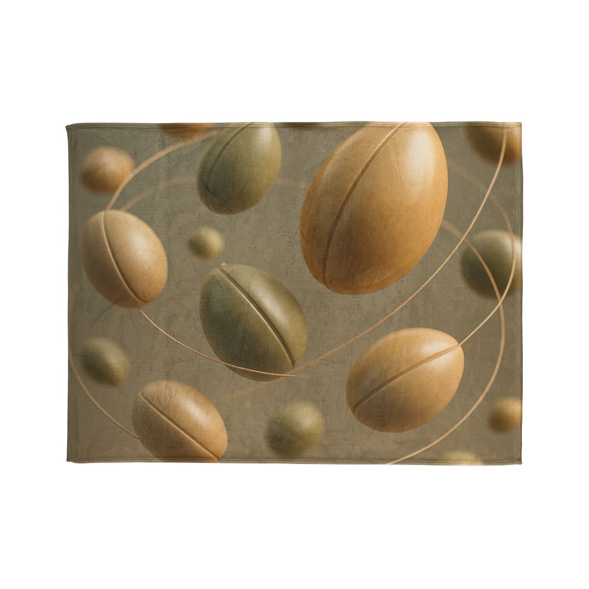 Seed Pod Orbit Cluster designer printed blankets