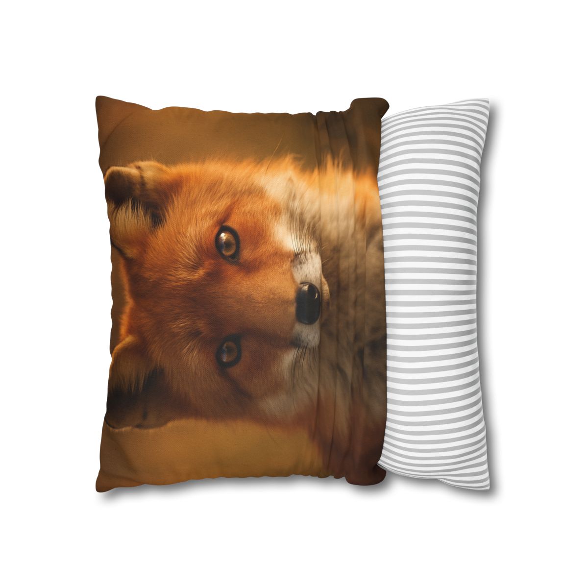 Crimson Whisper Red Fox trendy patterned pillow cases