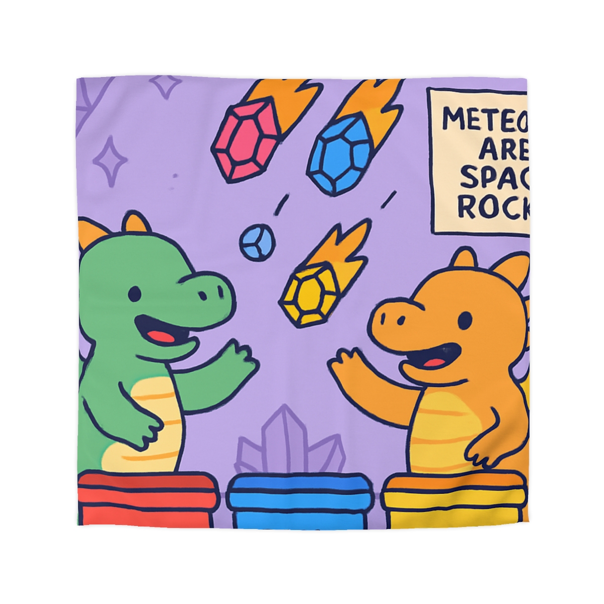 Crystal Cave Dragons Sorting Gem Meteors soft comforter duvets