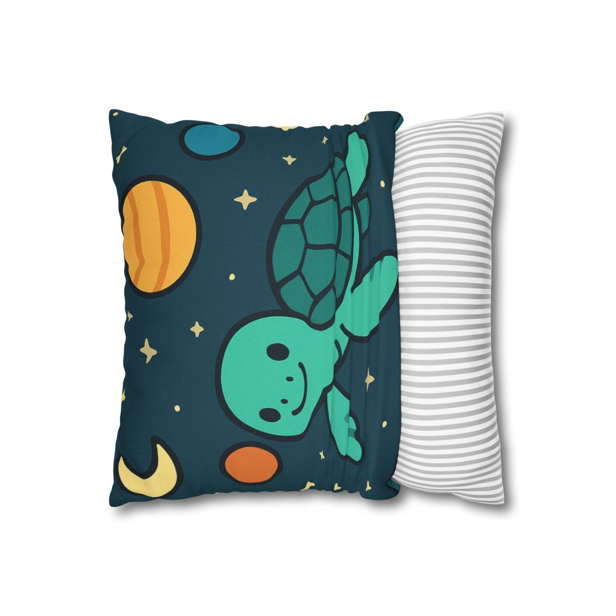 Starlit Space Turtle designer print pillow cases