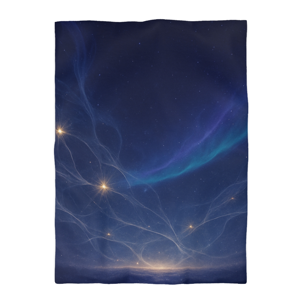Nebular Lattice Aurora designer printed duvets