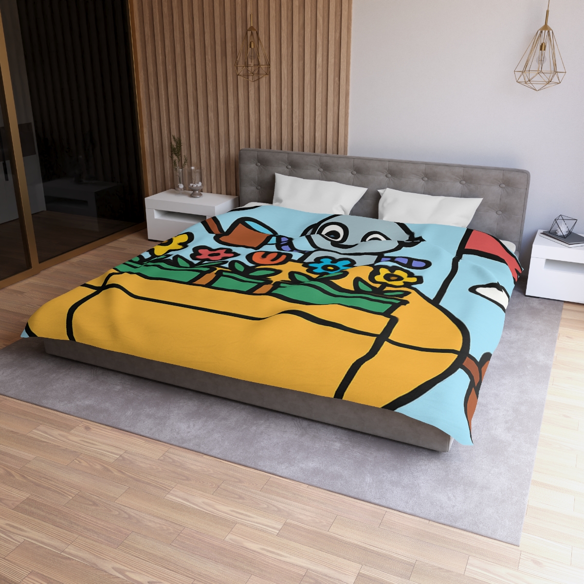 Sky Garden On A Friendly Airship trendy bedroom duvets