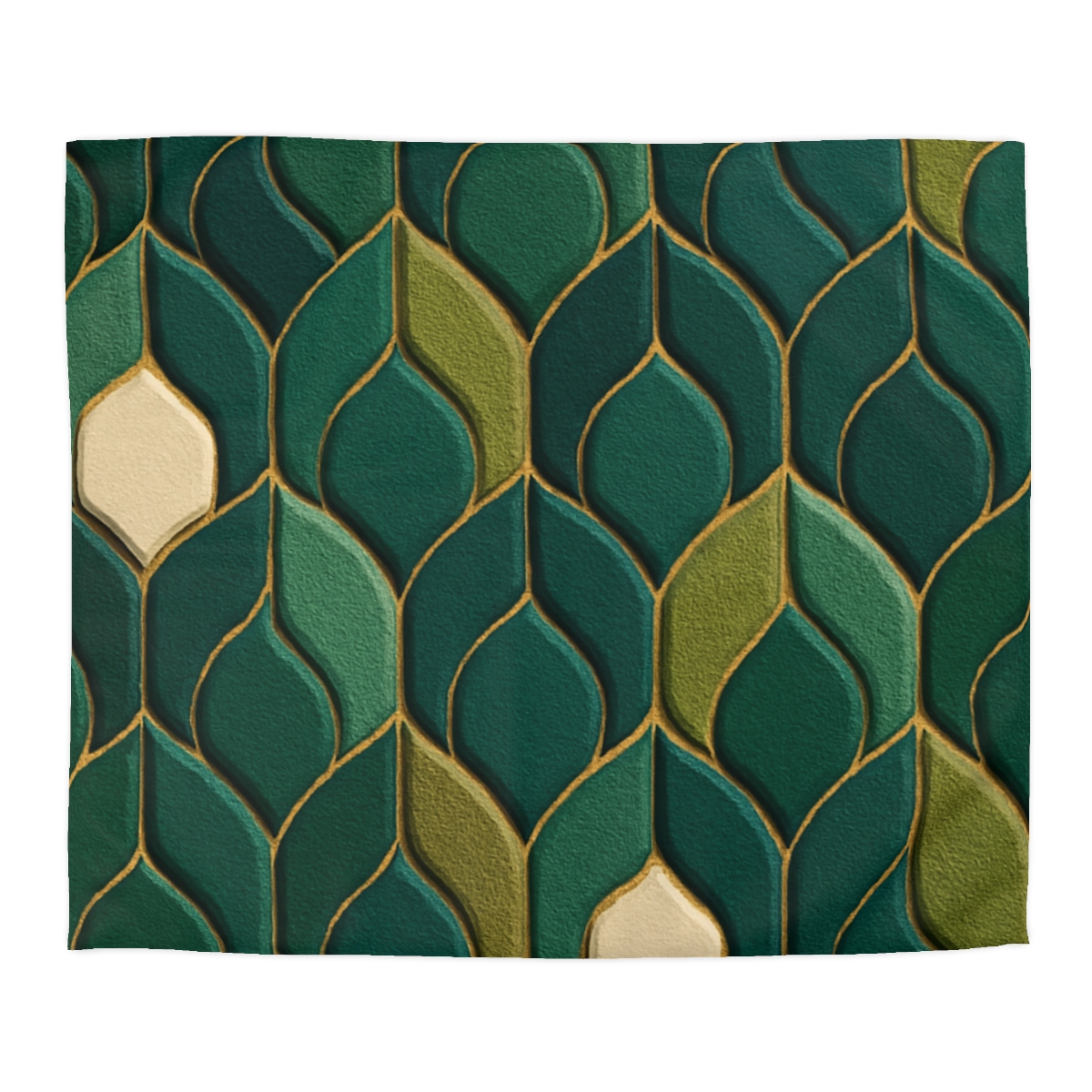 Bud Scale Tessellation custom duvets