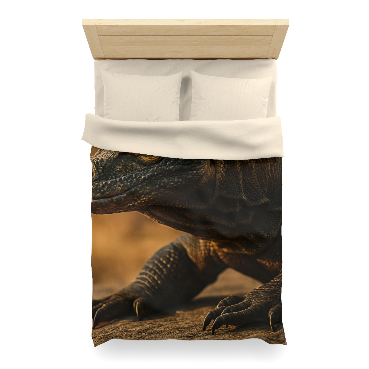 Molten Scale Komodo Dragon personalized bedding duvets