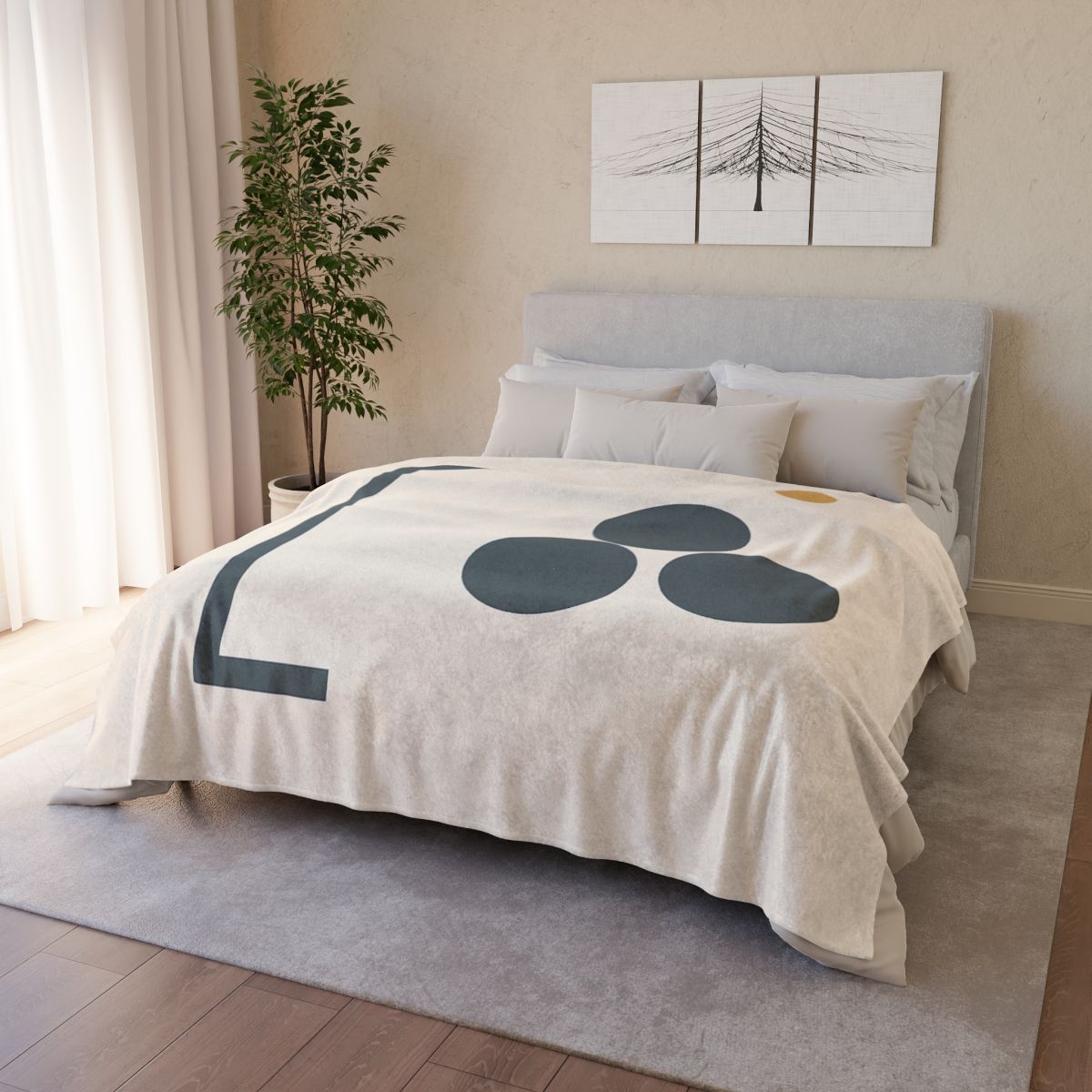 Diagonal Bracket And Three Circle Cluster warm winter blankets