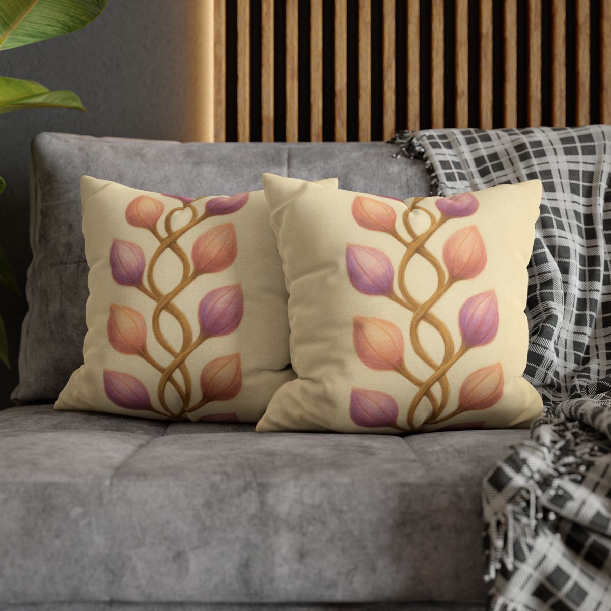 Spiral Bud Helix comfortable bedding pillow covers